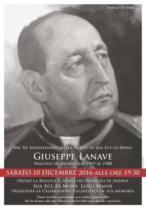 Giuseppe Lanave vescovo di Andria