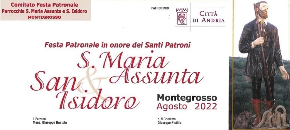 Festa Patronale in onore dei Santi Patroni a Montegrosso dall’11 al 16 agosto